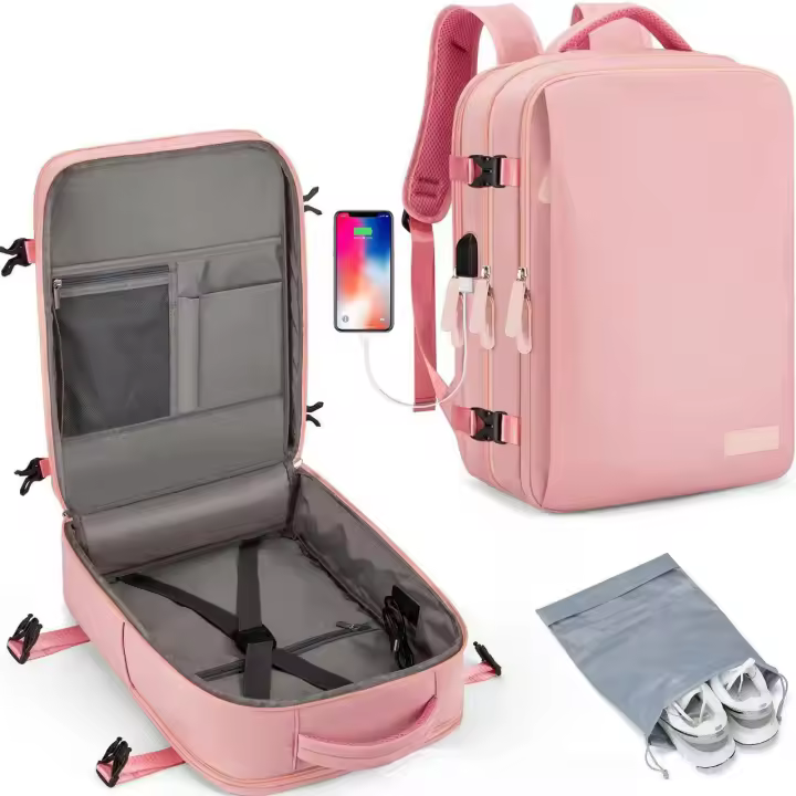 Mochila Viaje Cabina Avion 46x30x20 Mochila Ryanair Mochila Avion Mochilas Bolsa de Viaje Travel Backpack Equipaje de Mano Cabin Bag 40x20x25 - 1