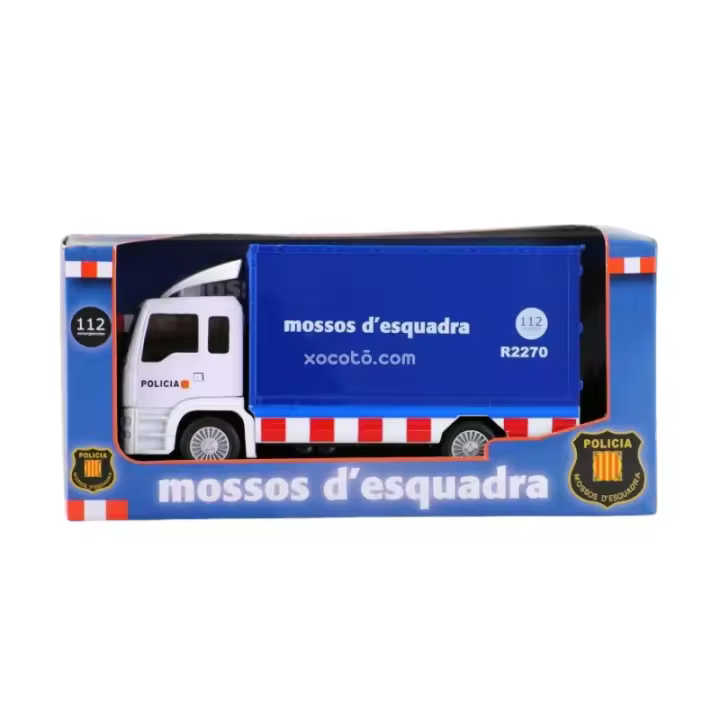 XOCOTŌ® Camión Mossos D'Esquadra Metálico - Maqueta de vehíclo en miniatura, metálico, puertas abatibles - Escala 1:35 - xocoto - 1