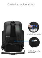 Mochila De Viaje Para Hombres Con Gran Capacidad 50L Mochila De Negocios Con Portátil De 17 Pulgadas Mochila De Senderismo Con Bolsa Para Zapatos - details 10