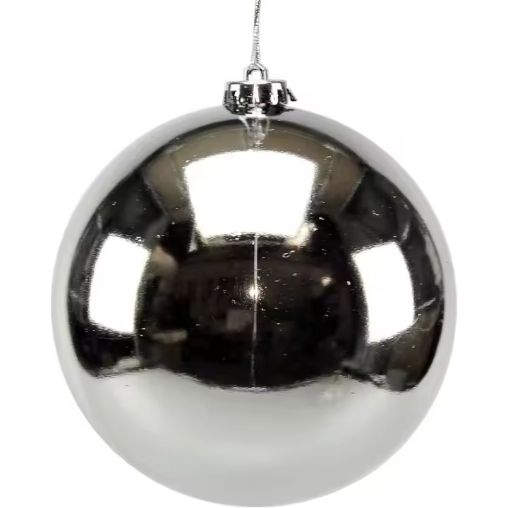 Gerimport Bola Navidad Plata 15 Cm - Decoración Navideña - 1