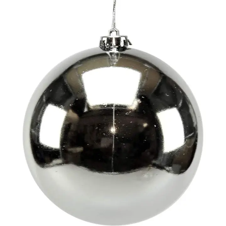 Gerimport Bola Navidad Plata 15 Cm - Decoración Navideña - 1