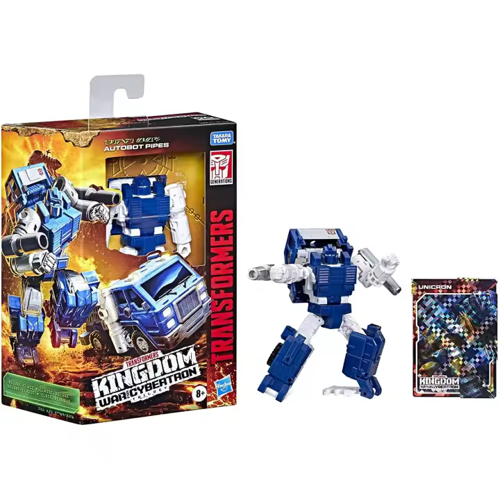 Transformers Figura de acción WFC-K32 Autobot Pipes de Generations War for Cybertron: Kingdom Deluxe +8 años, 14 cm - 1
