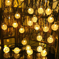Luces De Hilo De Faeir De Cristal Solar 5M20L Impermeables Para Decoración De Navidad Camping Jardín Fiesta - details 4