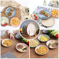 Juego De Comedor Ecológico Inquebrantable Microondas Viaje Platos De Bambú Fruta No Relleno De Estrás Uso Doméstico - details 3