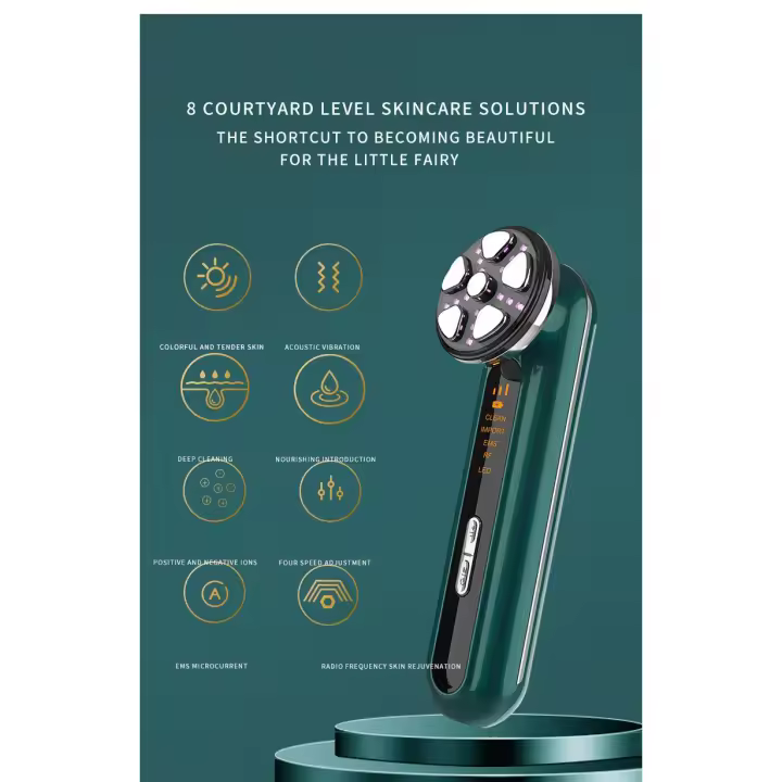 Dispositivo De Belleza Facial Microcorriente Máquina De Levantamiento Facial Masajeador De Piel Del Cuello Reafirmación LED Terapia De Luz Vibración Rejuvenecimiento Herramienta De Belleza - 1