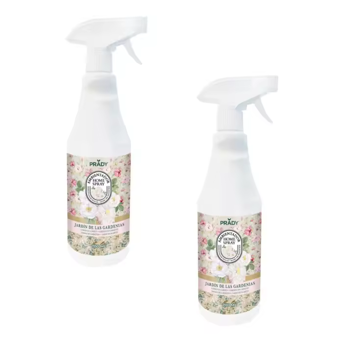 Pack 2- Ambientadores Home Spray Jardín de Gardenias 700ml - Prady - 1