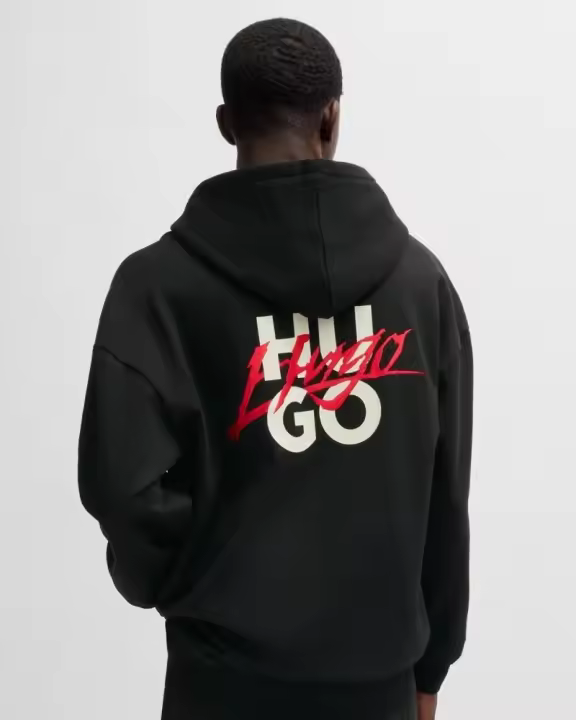 HUGO 50521070 DLOGOLONG Sudaderas Manga larga Hombre Negro - 1