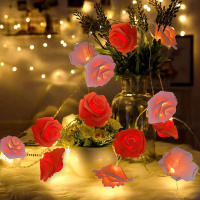 Luces De Navidad LED Rosa 20 Piezas Operadas Por Batería Para Decoración De Fiesta De Boda Y Valentín Guirnalda De Flores Fairy - details 20