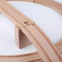 Accesorios De Pista De Tren De Madera Compatible Con Todas Las Marcas De Trenes Pista De Ferrocarril De Madera Para Juegos Educativos Para Niños Aged 4-6 - details 8