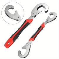 Juego De Llaves De Dos Manos Ajustable Multifuncional De Acero Al Carbono Para Tubería Universal Herramienta Manual De Grip - details 2