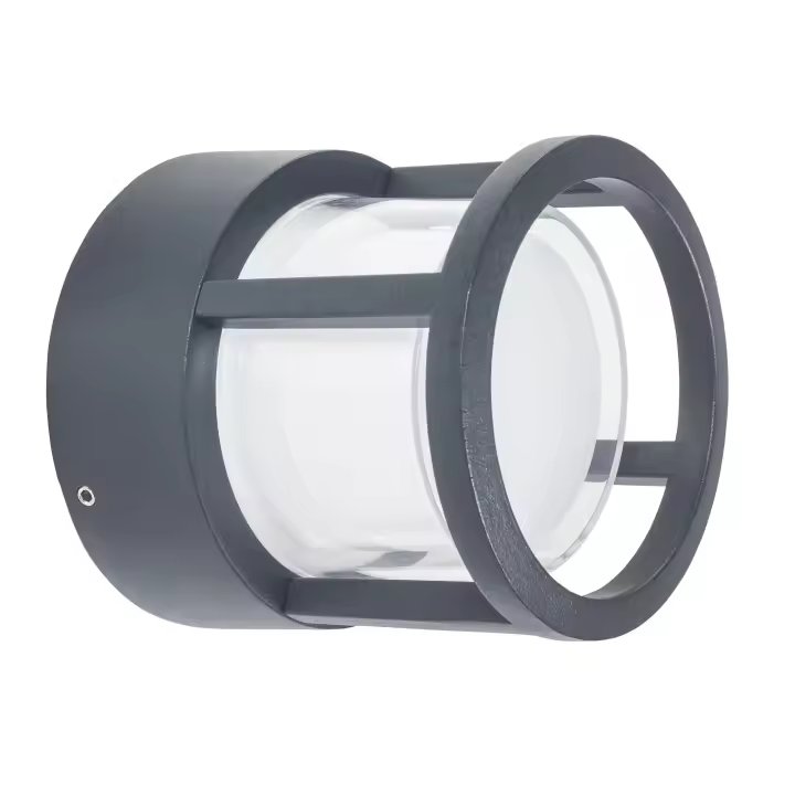 FORLIGHT One apliquie exterior redondo en color negro - 1