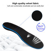 Almohadillas De Apoyo De Arco Ortóticas EVA Para Zapatos Almohadillas De Pies Planos Para Mujer Y Hombre Cuidado Del Pie Alivio De La Fascitis Plantar Absorción De Choque Transpirables Negro - details 1