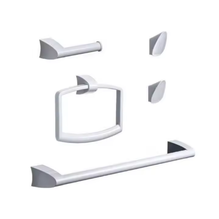 Accesorios baño cool blanco 5 piezas estuche - 1