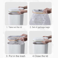 Bandeja De Papel Toalla De Baño Y Lámpara De Noche Sensor Automático 7 Litros Cesta De Basura Inteligente Para Cocina Y Toilette - details 8