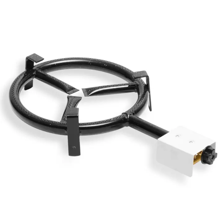 Briebe MOD300 Paellero Aro 30cm, Quemador de Gas Butano, Camping Gas, Rosco para Paellas, Plancha, , Negro - 1