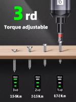 Mini Destornillador Eléctrico Recargable USB Set De 2000mah Multi-función Torque Herramientas De Reparación Desmontaje Potencia Ajustable Kit De Herramientas - details 5