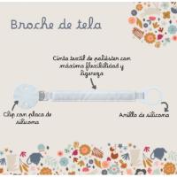 Suavinex Broche de Tela Para Chupete +0m - details 0