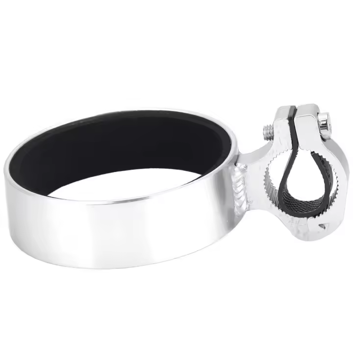 Portavascos para el manillar de Bicicleta, de aleación de Aluminio, soporte para botella de Agua para Bicicleta, soporte para Taza de Te y Café, encendedor para Cycling, color Blanco - 1