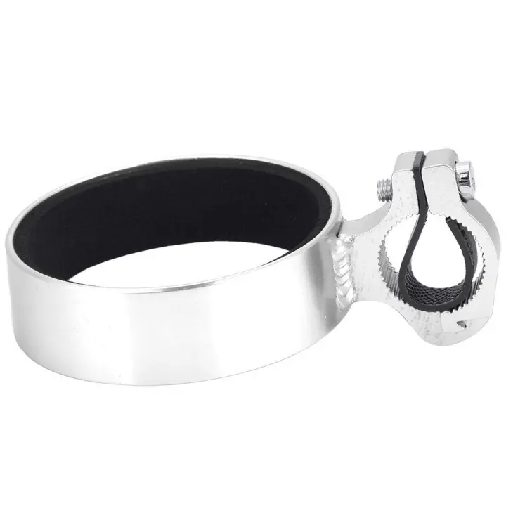 Portavascos para el manillar de Bicicleta, de aleación de Aluminio, soporte para botella de Agua para Bicicleta, soporte para Taza de Te y Café, encendedor para Cycling, color Blanco - 1