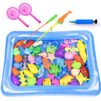 Juego De Pesca Magnético 14/16/40 Piezas Inflable Piscina Juego De Fiesta Modelo Juguete Ideal Para Verano Exterior Color Aleatorio - details 2