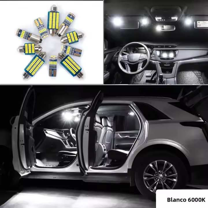 Kit De Luz LED Canbus Para Kia Sportage 3 MK3 2011-2015 Luz Interior Mapa Techo Placa De Luz Espejo Trunk 11 Piezas Luz Blanca Azul IC - 1