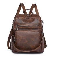 Mochila urbana sencilla de PU para mujer - details 2