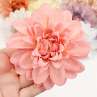 1/3/5Pcs Flores Artificiales De Seda Rosa Gran Tamaño Para Decoración De Hogar Bodas Accesorios De Coronas De Novia - details 4