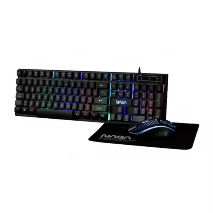 Pack Teclado + Raton + Alfombrilla Gaming Nasa Pegasus - 1