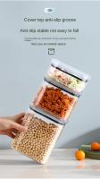 Organizador De Cocina Gran Capacidad Juego De Botellas Selladas Plástico PET+PE Para Almacenamiento De Granos Frutos Secos Y Verduras En Nevera Estilo Japonés - details 7