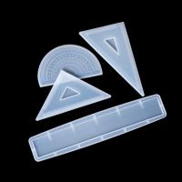 Molde De Silicona Para Regla Y Grados Epoxy Resina Herramientas De Bricolaje Para La Fabricación De Joyas Molde De Ángulo Recto Y Triángulo - details 3