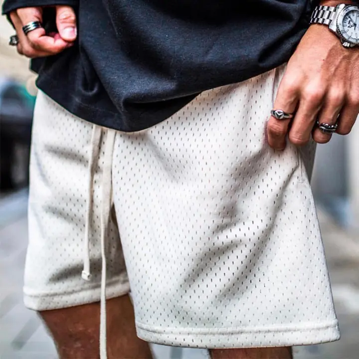 Shorts De Entrenamiento Para Hombre Ligeros Y Transpirables De Malla Para Correr En Verano Pantalones Deportivos Con Sensación Fresca - 1