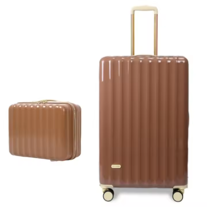 S7 STAR Set 3 Piezas Maleta PC Rígida,  Equipaje Resistente Pack de Moda, Juego Cabina Trolley con 4 Ruedas Giratorias Multidireccionales 360°, Maleta Juego Color Puro 20+24+28in de Viaje - 1