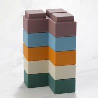 Juguetes Para Bebés 5pcs Bloques De Construcción De Silicona Suave Bloques De Pila Y Mordedores De Goma Juguete Montessori - details 1