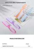 Cepillo De Uñas 2Pcs Limpieza Y Eliminación De Polvo Plástico Herramientas Profesionales De Manicura Acessorio De Cuidado De Uñas - details 0