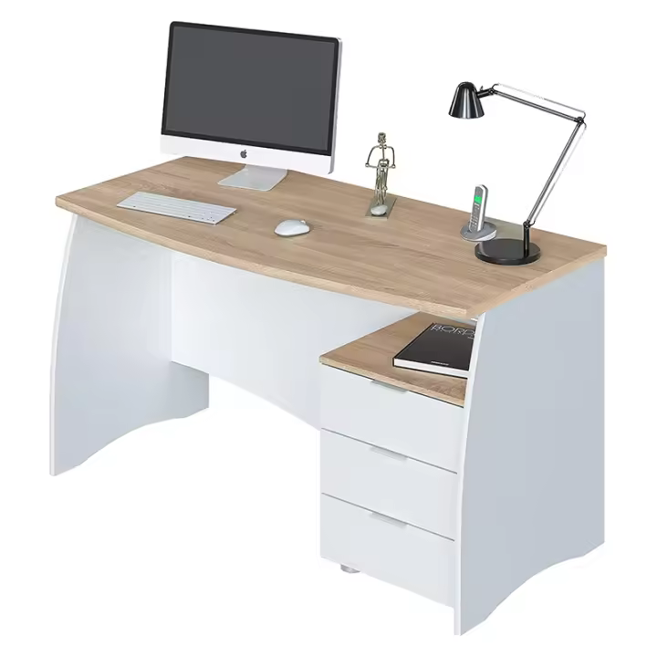 CAMA EXPRESS Mesa despacho con buck en color blanco artik y roble canadian - 1