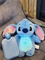 Botella De Agua Caliente De Peluche Extra Grande Disney Stitch Para Mujeres Cálido Mano Regalo Para Novia Invierno - details 1