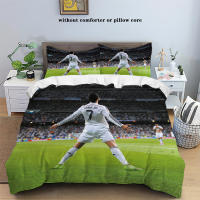 Juego De Cama 3 Piezas Estampado De Estrella De Fútbol Y Amor (1 Funda De Edredón + 2 Fundas De Almohada) Set De Algodón Suave Y Cómodo - details 10