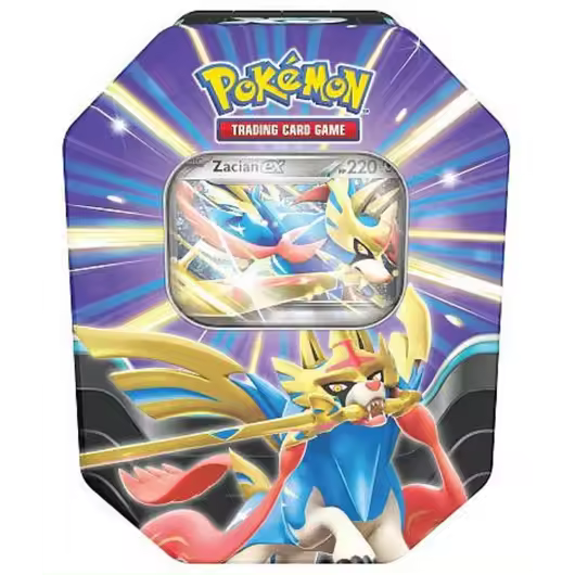 Lata Leyendas Cortantes Zacian - Azúl - Inglés  - Cartas Pokemon Originales Tcg - 1