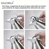 KEMORELA Termo De Acero Inoxidable 1.0L Para Agua Caliente Y Fría Hervidor De Agua Aislado Con Botón Para Mantener Caliente Café Té - details 5