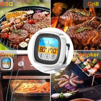Termómetro De Cocina Digital Táctil Para Carne Y Barbacoa Medidor De Temperatura De Alimentos Herramienta De Cocción Timer Para Steaks 1PC - details 6
