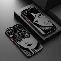 Funda De Teléfono Transparente Mate Para Apple iPhone 15 14 13 12 11 Mini XS XR X 8 7 pro Max plus Diseño De Cómic Thriller Junji Ito - details 0