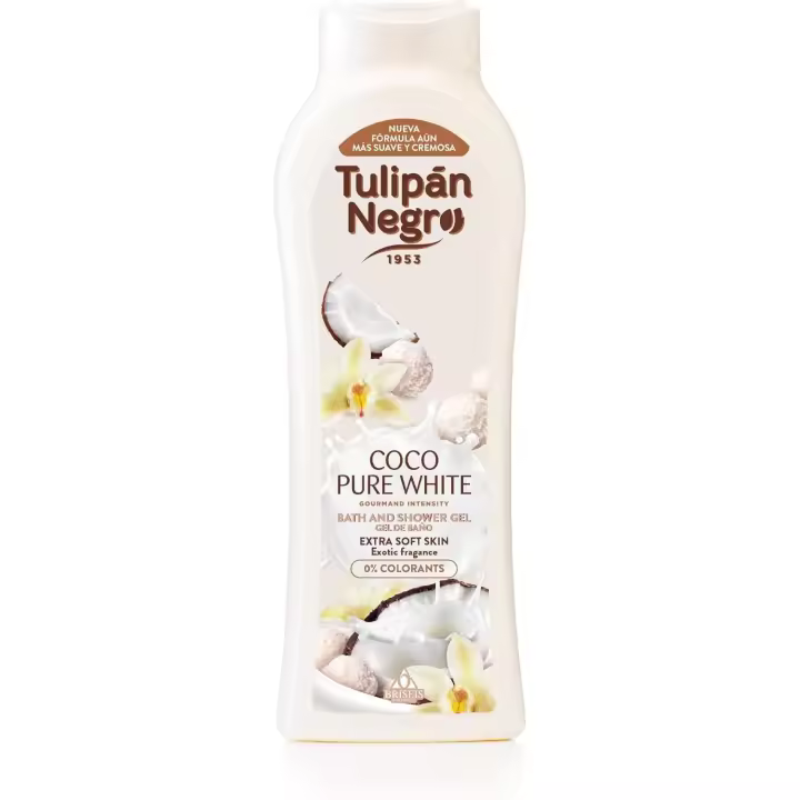 Tulipán Negro Gel de Baño Coco Pure White, 650 Mililitros Briseis S.A. - 1