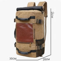 Mochila Multifuncional De Viaje Rugzak Para Hombres Bolsa De Escuela De Estudiante De Algodón 4 Colores Mochila Casual De 20-35 Litros - details 6