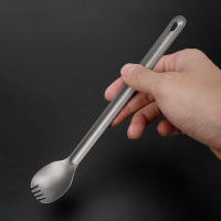 Juego De Cubiertos De Titanio Para Camping Y Exterior Lanzante Reutilizable Y Ligero Incluye Cuchillo Fork Y Cuchara - details 2