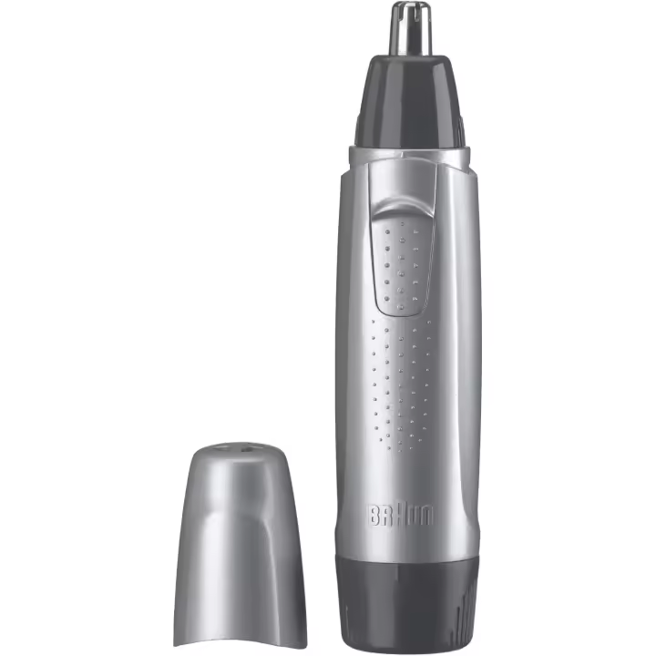 Cortapelos de nariz y orejas Braun maquina de afeitar hombre recortadora de barba hombre color plata - 1
