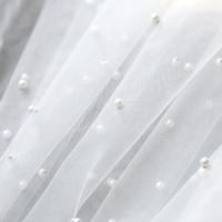 Velo De Novia De Tules Con Perlas Sencillas Y Encaje Sofisticado Para Bodas De Largo Catedral Con Peine Accesorios De Boda Para Mujeres - details 7