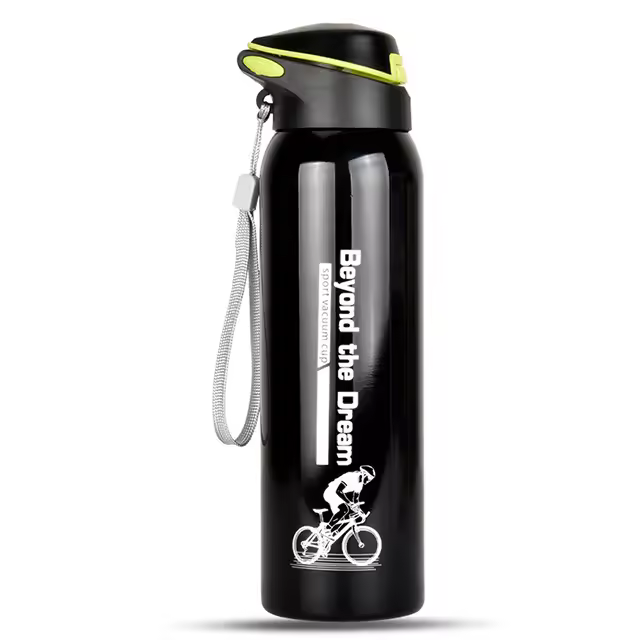Botella De Agua Para Bicicleta Deportiva De 500ML Acero Inoxidable Termo Para Ciclismo Y Viajes Equipo De Deporte Al Aire Libre - 1
