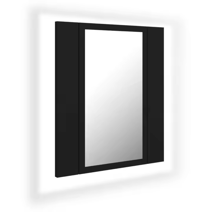 ¿Dónde está Armari Espejo D BA CO Lu LE acrílico Negr 40x12x4 cm - 1