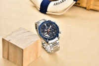 Reloj De Pulsera Deportivo De Lujo Para Hombre BENYAR Con Correa De Cuero Resistente Al Agua Y Al Choque Cronógrafo De Cuarzo Reloj Militar - details 14