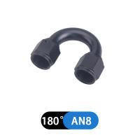 Codo De Manguera Hidráulica Universal 0-45-90-180 Grados Fitting De Hidráulica Para Aceite Y Refrigerador De Motor De Aluminio Sin Soldar AN6 AN8 AN10 - details 9